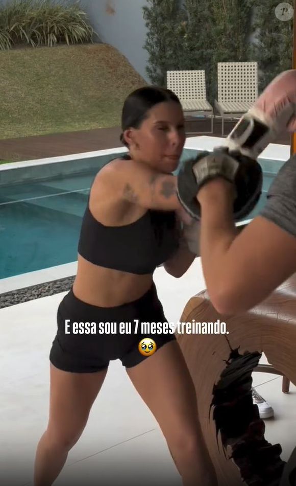 Ana Castela está há 7 meses treinando e já mudou bastante o corpo