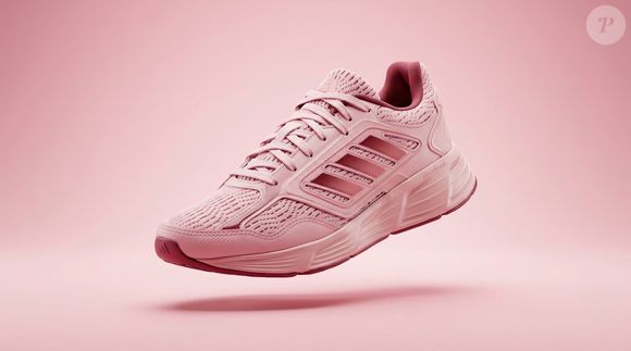Tênis feminino da Adidas prova que rosa pode ser sofisticado ao apostar em diferentes nuances e acabamento moderno