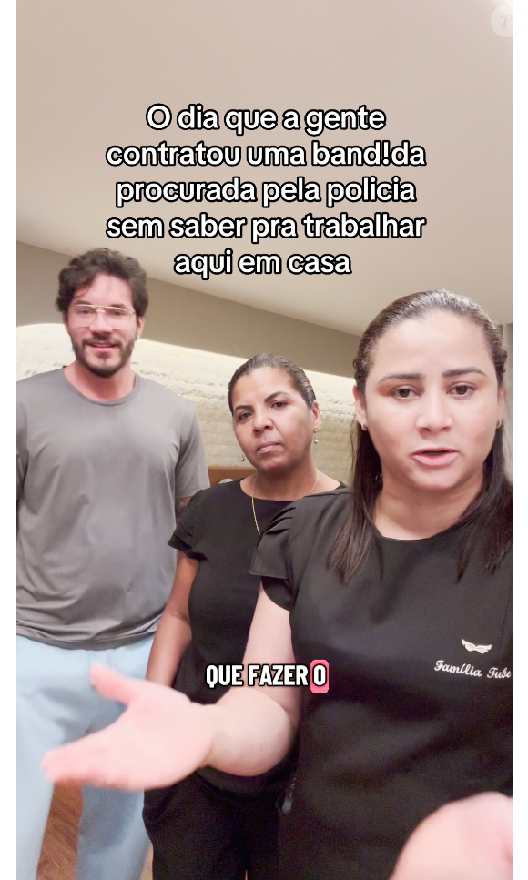 Ao lado de outras duas funcionárias, Eliezer comentou que a mulher falsificou documentos para sua contratação e, por isso, eles nunca desconfiaram