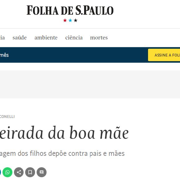 Para a psicanalista Vera Iaconelli, que assinou uma coluna de opinião no jornal Folha de São Paulo, Virgínia abusou da imagem da filha para passar ‘uma carteirada de boa mãe’