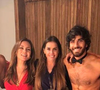 Hugo Moura, ex-marido de Deborah Secco, com ela e Adriana Esteves nos bastidores da novela Segundo Sol , trama de João Emanuel Carneiro