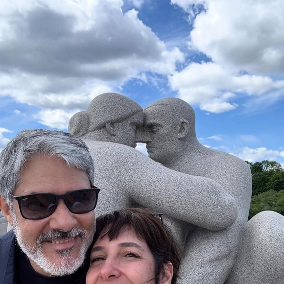 William Bonner é casado com a artesã Natasha Dantas desde 2018