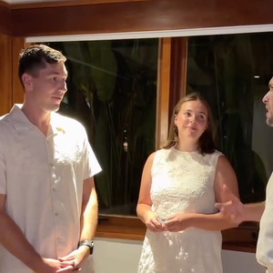 No vídeo, Fabiana Justus agradece Nathan, que participou da renovação de votos junto de sua família