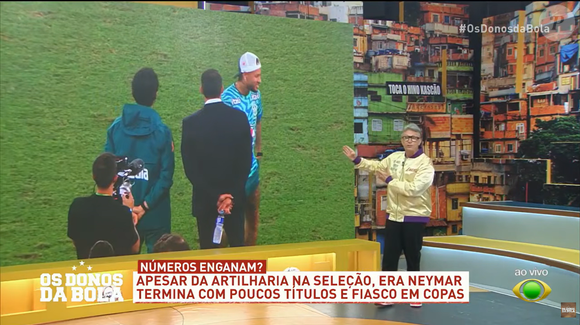 Wagner Velloso também criticou Neymar ao comentar que, poucos dias após ser apontado como esperança da Seleção Brasileira, o jogador apareceu circulando pela Disney em um carrinho elétrico