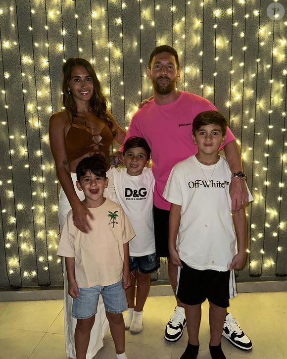 Lionel Messi e Antonela Roccuzzo são pais de Thiago, Mateo e Ciro