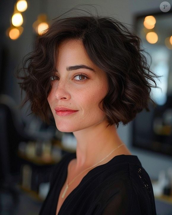 O penteado que funciona melhor para adicionar volume e movimento aos cabelos finos é o shaggy bob.