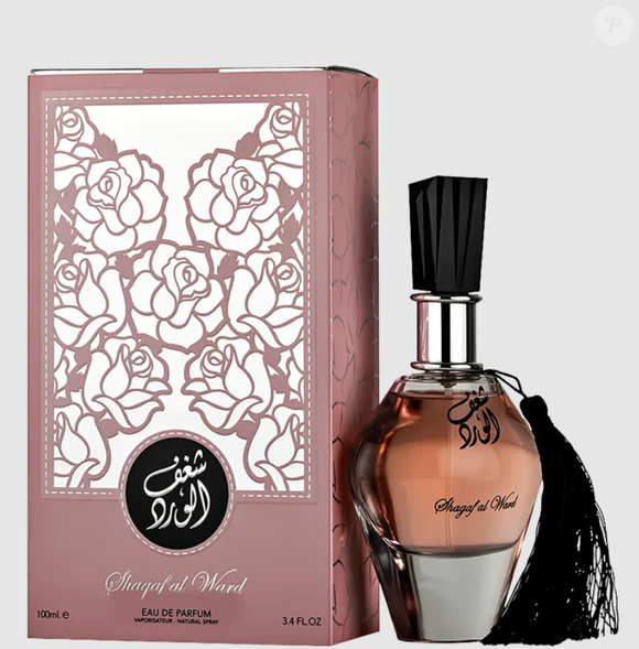 O perfume árabe feminino Shagaf Al Ward (Al Wataniah).