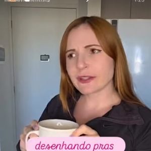 Luana Piovani também compartilhou o vídeo nos stories e disparou: "Desenhando pras lambedoras de s*co fedido de macho entendam o óbvio"
