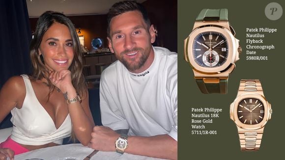 O modelo Patek Philippe 7300 reforça a preferência de Antonela Roccuzzo por peças clássicas da alta relojoaria suíça