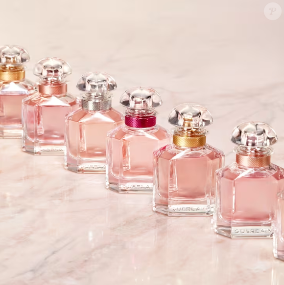 O perfume Mon Guerlain internacional é denominado uma fragrância aconchegante e perfeita para o relaxamento, na hora de dormir. Ela mistura notas de lavanda, bergamota, jasmim sambac, além de rosa e sândalo.