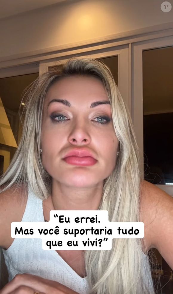 Andressa Urach revelou detalhes de sua situação financeira e psicológica ao longo da vida
