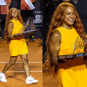Nem Chanel, nem Prada: Rebeca Andrade usa vestido de marca brasileira para o Rio Open. Aos detalhes do look!