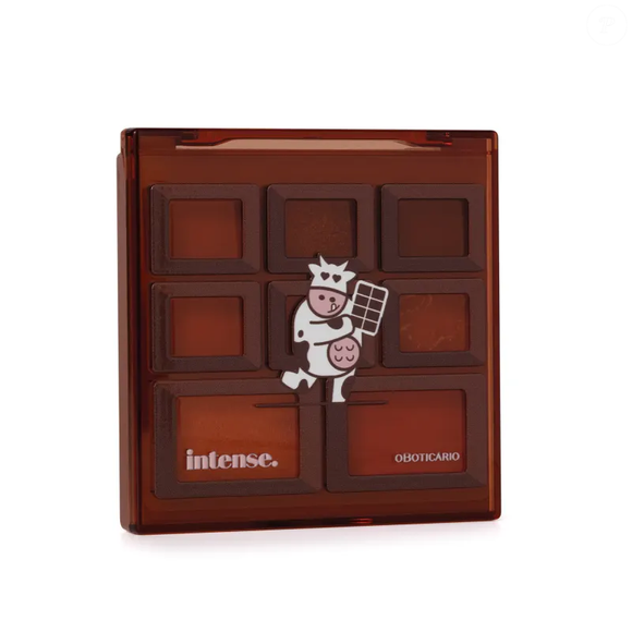 Multifuncional, a Paleta Multifuncional Deleite Chocolatudo, de O Boticário, pode ser usada nos olhos e em todo o rosto