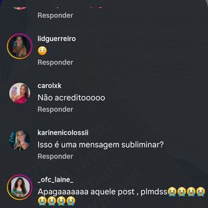 'Mensagem subliminar?', publicado horas antes do anúncio do término, foi o suficiente para acender o alerta dos fãs e virar alvo de especulações nas redes