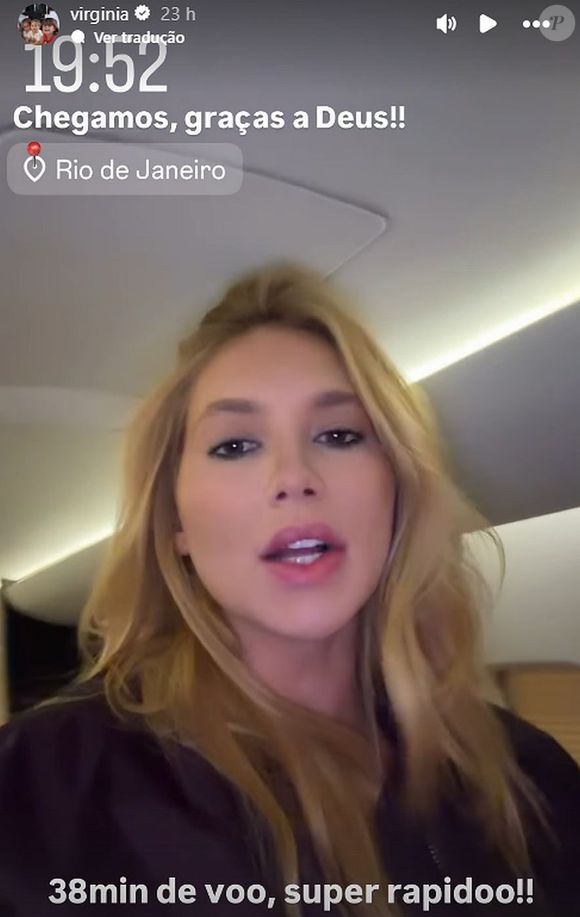 Virgínia já estava no Rio de Janeiro para sua estreia no ensaio de rua