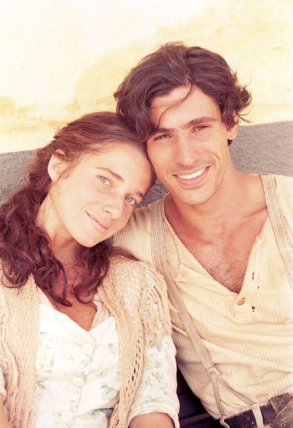 Letícia Spiller e Leonardo Brício na novela 'O Rei do Gado'