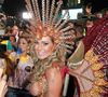 A influencer Andressa Urach, que já desfilou com os seios à mostra em 2013, surpreendeu ao chegar à concentração da escola Leandro de Itaquera, em São Paulo, sem fantasia.