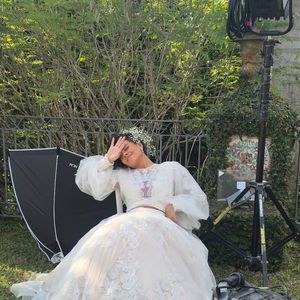 Este foi o segundo de noiva usado por Maria de Fátima (Bella Campos) em 'Vale Tudo'.