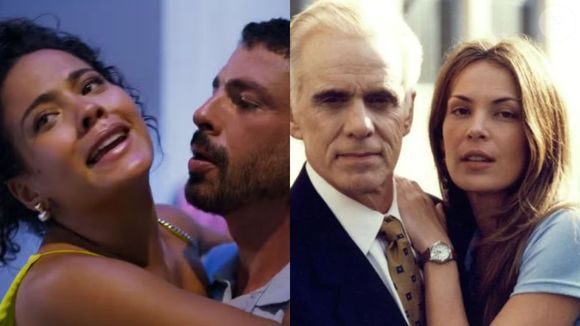 Cauã Reymond, Bella Campos e Débora Bloch posam juntos e movimentam fãs de Vale Tudo