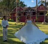 Recentemente, Ana Hickmann viralizou ao mostrar um vestido de noiva usado em um ensaio pré-wedding