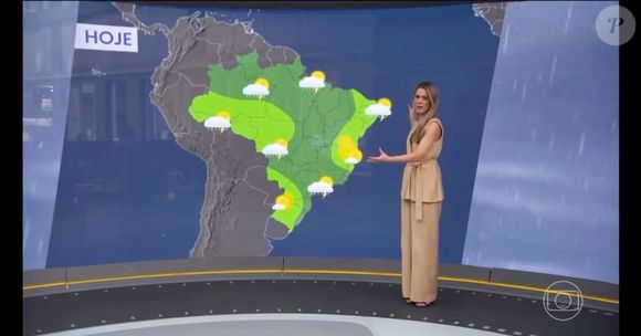 Jornalista da Globo, Jacqueline Brazil é sucesso como a 'moça do tempo' no 'Jornal Hoje', além do 'Hora Um'.