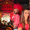 Painel de LED, igrejinha, touro mecânico e prendas de luxo: os detalhes do arraiá fora de época de Neymar e Bruna Biancardi montado em apenas 48 horas