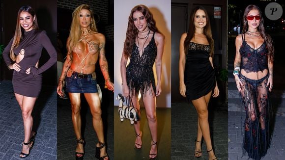 Anitta comemora aniversário pela segunda vez em São Paulo; veja fotos dos looks de Juliette, Maya Massafera e mais!