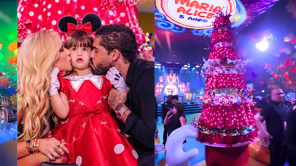 Teto de LED com fogos, bolo de mais de 2 metros e reencontro de Virgínia e Zé Felipe: os detalhes da festa de 5 anos de Maria Alice em 30 fotos