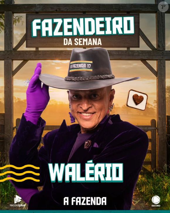 Walério é o novo Fazendeiro de A Fazenda 17