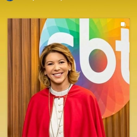 Filha de Silvio Santos, Daniela compartilhou o post nos stories de seu perfil, no Instagram.