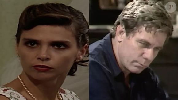 Leonora (Lídia Brondi) tenta se afogar na novela 'Tieta' após revelar segredo do passado a Ascânio (Reginaldo Faria)