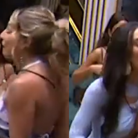 ‘BBB 26’: Samira e Jordana quase saem no tapa e precisam ser separadas após primeira etapa de nova dinâmica. ‘Falsa’