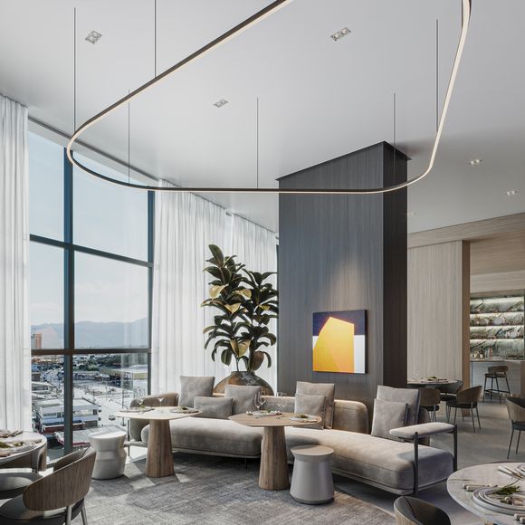 A unidade escolhida por Portiolli está localizada na Torre B do complexo e conta com 121,48 m², três suítes, duas vagas de garagem e sacada com churrasqueira a carvão, além de vista privilegiada para o mar.