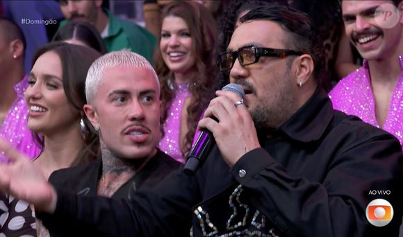 Belo ficou visivelmente desconfortável no programa