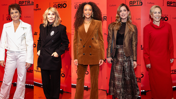 Veludo cotelê, alfaiataria oversized e brilho metalizado: Taís Araújo, Renata Sorrah, Mel Lisboa e mais famosos apostam em looks marcantes no Prêmio APTR