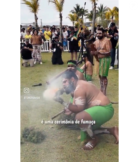 Wulgurukaba Walkabouts realizaram uma cerimônia tradicional para receber a Seleção Brasileira em Townsville, na Austrália