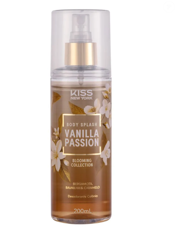 O body splash Vanilla Passion, da Kiss New York, é uma ótima pedida para a Páscoa. As fãs de baunilha adoram, já que ele traz nuances cítricas de bergamota, além de caramelo e baunilha.