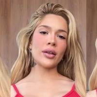 Após separação conturbada de Léo Pereira, do Flamengo, Karoline Lima surge de vestido vermelho e provoca: 'Olha o que um esculacho...'