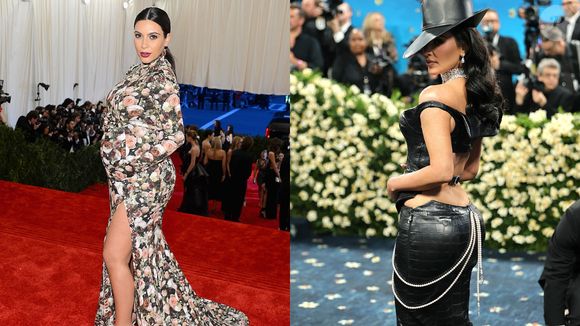 Em 2013, Kim Kardashian fez sua estreia no MET Gala grávida de Kanye West. Solteira, a modelo esbanjou estilo nesta edição
