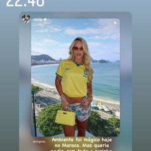 Virgínia agradeceu o apoio de Vini Jr. após ser xingada no Maracanã