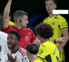 Vini Jr. não aceitou a expulsão e brigou com o árbitro em campo