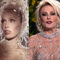 Diva pop! Ana Maria Braga ousa em look transparente com pedrarias na final do 'Chef de Alto Nível'; web a compara a Miley Cyrus e Britney Spears