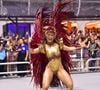 Carnaval 2027: Unidos da Tijuca está sem rainha desde a saída de Mileide Mihaile, em foto no desfile da Independente Tricolor de SP