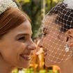 Casamento duplo de 'Três Graças' não foi fácil; figurinista da Globo expõe maior dificuldade sobre os vestidos de noiva de Lorena, Juquinha e Viviane