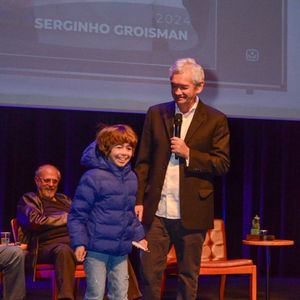 Serginho Groisman e o filho, Thomas, em foto de 2024