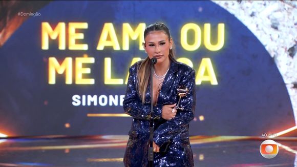 O discurso de Simone Mendes chamou atenção dos telespectadores