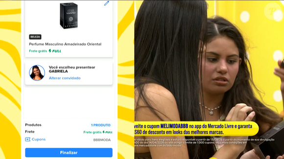 Fechando a lista, Gabriela foi presenteada com o The Most Wanted, da Azzaro, um perfume intenso com notas de cardamomo, caramelo e madeira âmbar, perfeito para ocasiões noturnas e marcantes