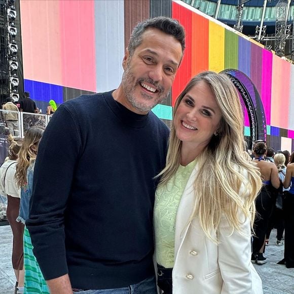 Susana Werner e Julio Cesar se casaram em abril de 2002 - na época, ex-goleiro era jogador do Flamengo
