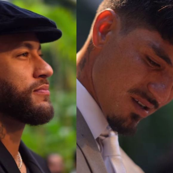 Gafe de Neymar durante casamento do amigo Gabriel Medina: roupa preta
