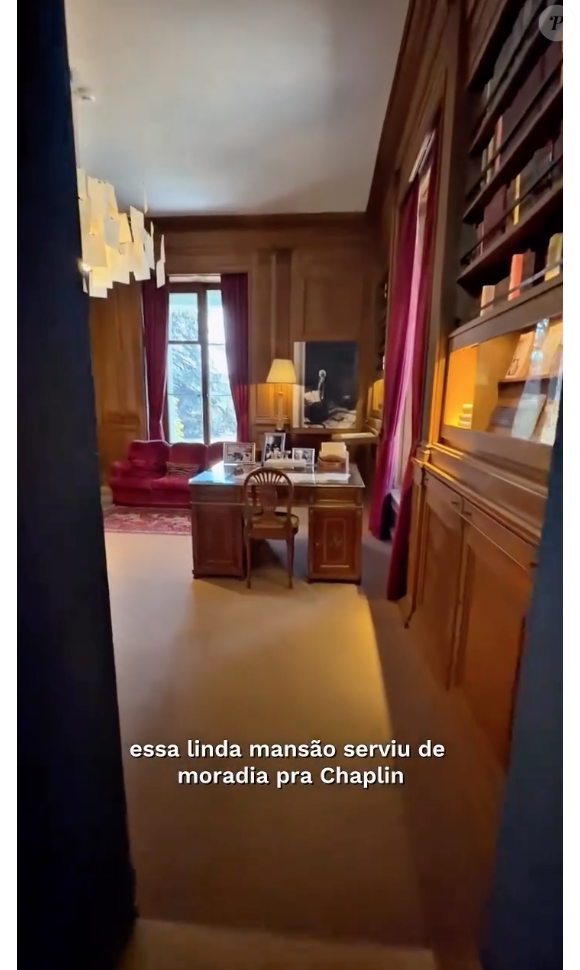 Hoje a mansão de Charles Chaplin serve como um museu com o acervo pessoal da vida e carreira do ator